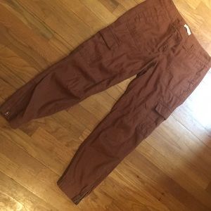 Loft cargo pants in burnt orange size 6